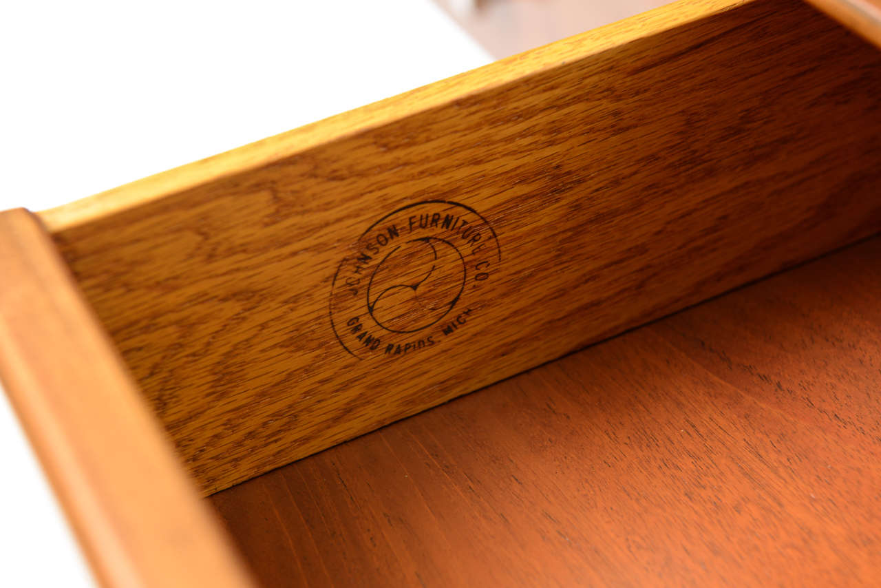 American Classic Renzo Rutili Bedside Tables for Johnson Furniture